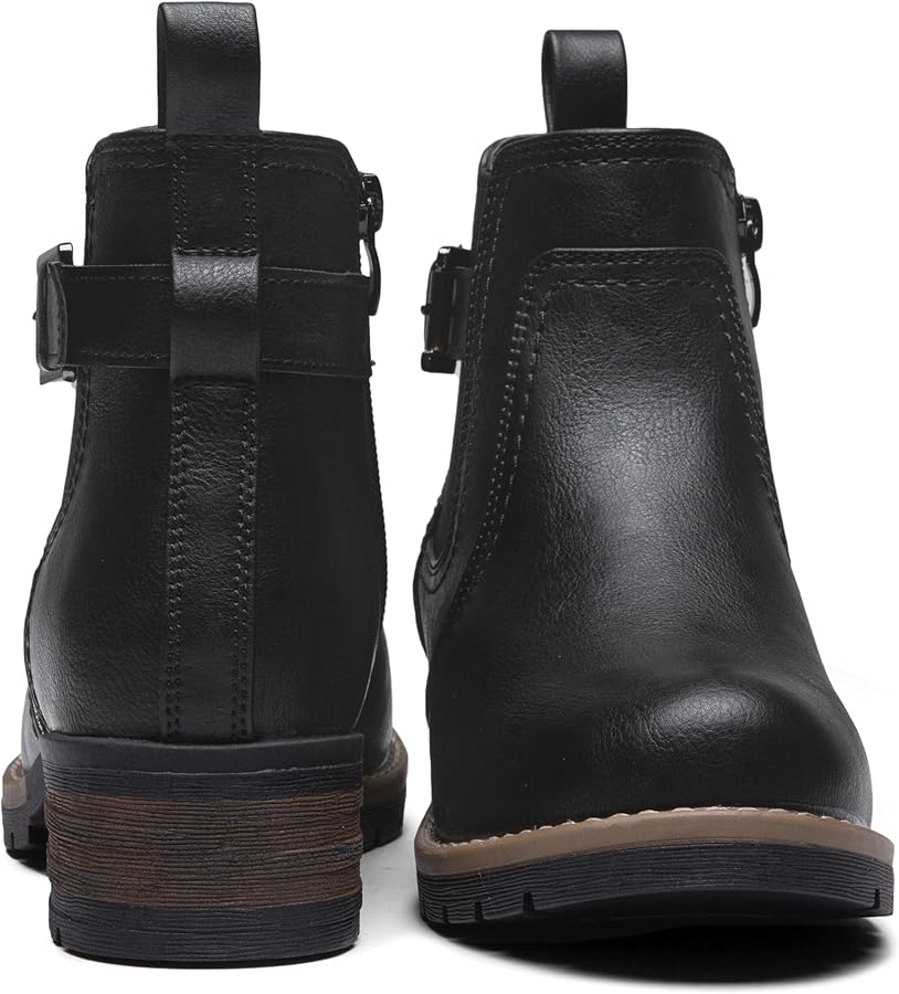 Amazon.com | Jeossy Women's 9006 Ankle Boots Black Short Chelsea